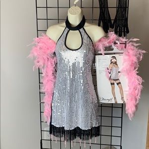 Dreamgirl Halloween Flapper Dress Costume M
